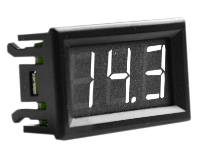 Вольтметр Street Audio прямоугольный белый